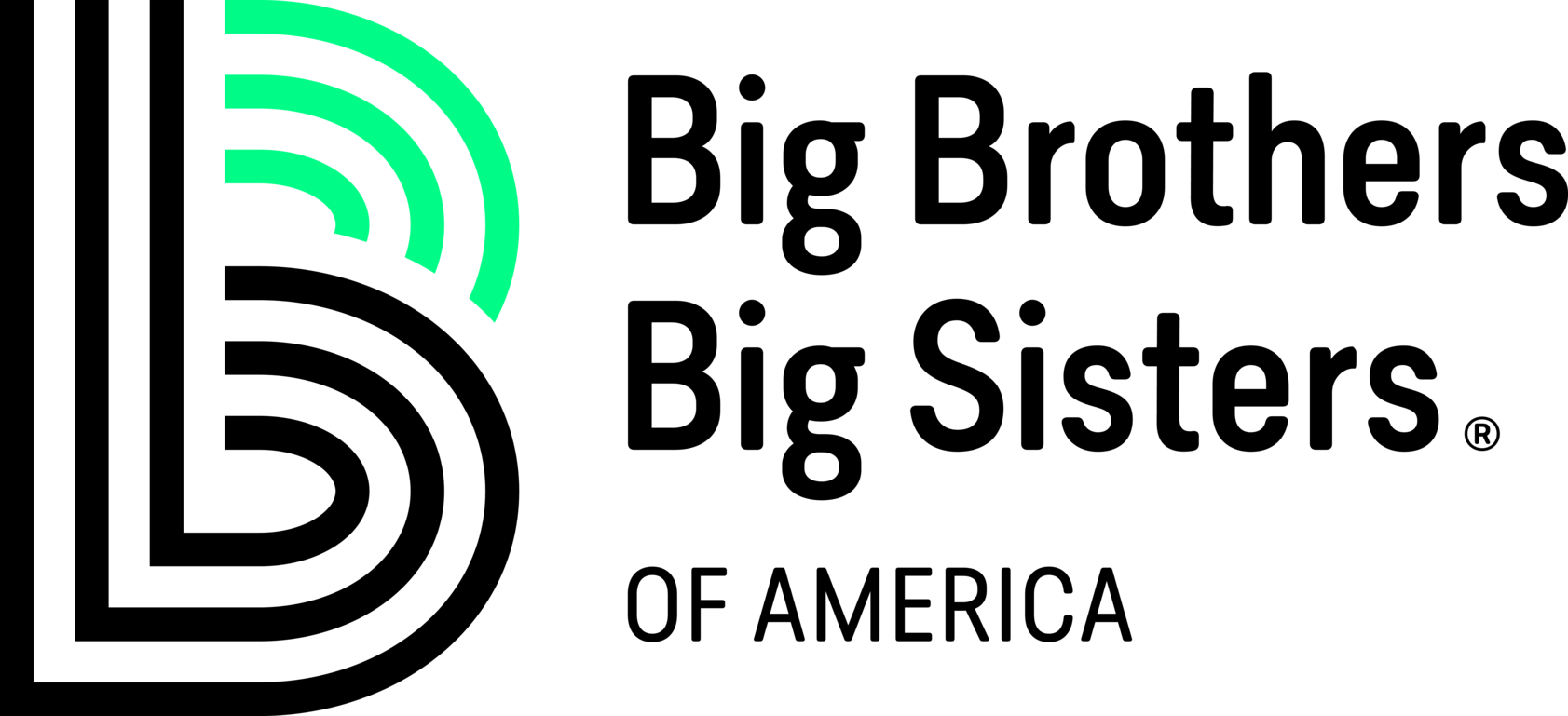 Big Brothers Big Sisters _Primary_BBBSA-black-green-1683x769-16af3a7